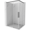 Mexen Rox Duo Schiebeduschkabine 85 x 75 cm, transparent, Gun Metal - 8C2D-085-075-95-00