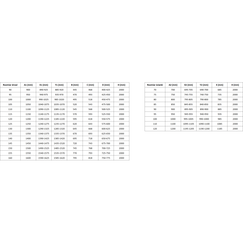 Mexen Rox Duschkabine Schiebetür 110 x 90 cm, transparent, Chrom - 8C2-110-090-01-00