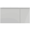 Mexen Orio Badezimmerunterschrank 90 cm mit linkem Waschbecken Otis, 1S, 1D, graumatt/weißmatt - 91A13-09047-3-BBFF62-W18L01