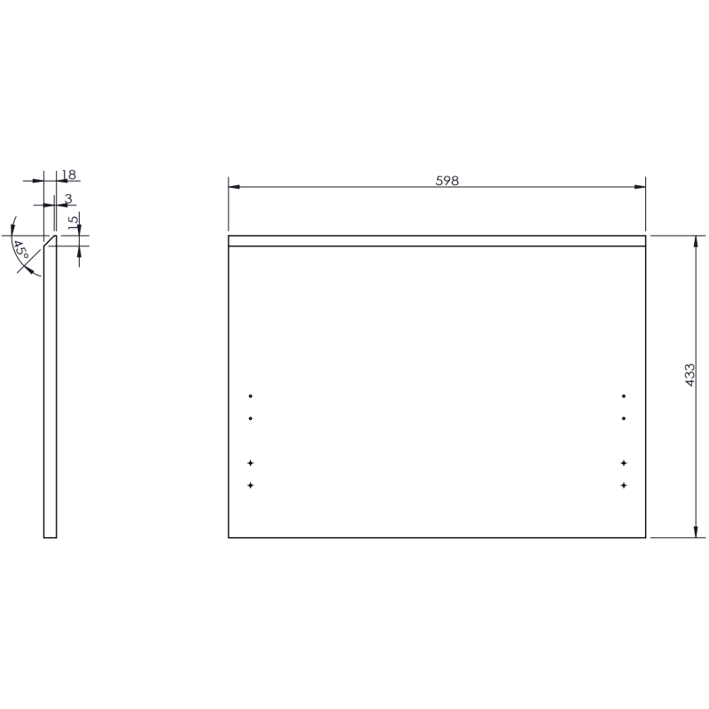 Mexen Orio Badezimmerunterschrank 90 cm mit linksseitigem Otis-Waschbecken, 1S, 1D, schwarz matt - 91A13-09047-3-BBFF71-W18L71