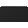 Mexen Orio Badezimmerschrank 90 cm mit Waschbecken Otis links, 1S, 1T, schwarz matt - 91A13-09047-3-BBFF71-W18L71