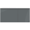 Mexen Orio Badezimmerschrank 100 cm mit linkem Waschbecken Otis, 1S, 1D, grafit matt/weiß matt - 91A13-10047-3-BBFF66-W18L01