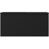 Mexen Orio Badezimmermöbel 100 cm mit Waschbecken Otis links, 1S, 1D, schwarz matt - 91A13-10047-3-BBFF71-W18L71