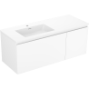 Mexen Orio Badezimmerschrank 120 cm mit linker Otis-Waschtisch, 1S, 1D, weiß matt - 91A13-12047-3-BBFF01-W18L01