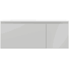 Mexen Orio Badezimmerschrank 120 cm mit Otis Waschbecken links, 1S, 1D, grau matt/weiß matt - 91A13-12047-3-BBFF62-W18L01