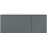 Mexen Orio 120 cm Badezimmermöbel mit linker Otis-Waschbecken, 1S, 1D, graphit matt/weiß matt - 91A13-12047-3-BBFF66-W18L01