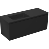 Mexen Orio Badezimmerschrank 120 cm mit Waschbecken Otis links, 1S, 1T, schwarz matt - 91A13-12047-3-BBFF71-W18L71