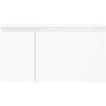 Mexen Orio Badezimmerschrank 90 cm mit rechter Otis-Waschtisch, 1S, 1D, weiß glänzend - 91A13-09047-3-BBFF00-W18P00