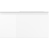 Mexen Orio Badezimmerschrank 90 cm mit Waschbecken Otis rechts, 1S, 1D, weiß matt - 91A13-09047-3-BBFF01-W18P01