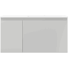 Mexen Orio Badezimmerschrank 90 cm mit Waschbecken Otis rechts, 1S, 1D, grau matt/weiß matt - 91A13-09047-3-BBFF62-W18P01