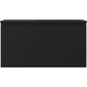 Mexen Orio Badezimmerschrank 90 cm mit Waschbecken Otis rechts, 1S, 1D, schwarz matt - 91A13-09047-3-BBFF71-W18P71