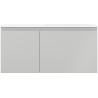 Mexen Orio 100 cm Badezimmerunterschrank mit Waschbecken Otis rechts, 1S, 1D, grau matt/weiß matt - 91A13-10047-3-BBFF62-W18P01