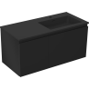 Mexen Orio 100 cm Badezimmermöbel mit Waschbecken Otis rechts, 1S, 1D, schwarz matt - 91A13-10047-3-BBFF71-W18P71