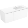Mexen Orio Badezimmerunterschrank 120 cm mit Waschbecken Otis rechts, 1S, 1D, weiß matt - 91A13-12047-3-BBFF01-W18P01