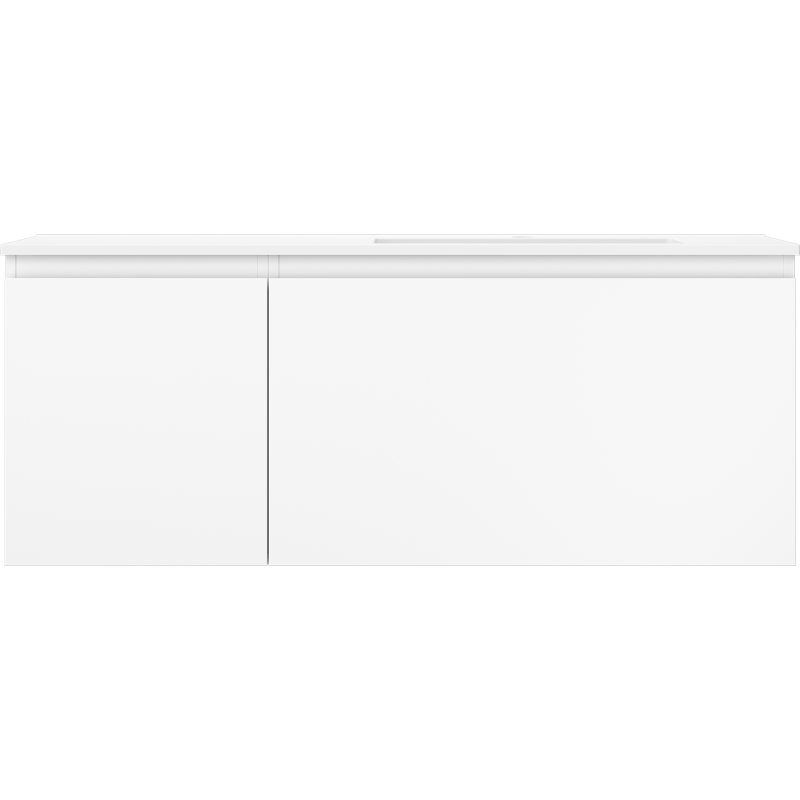 Mexen Orio Badezimmerunterschrank 120 cm mit Waschbecken Otis rechts, 1S, 1D, weiß matt - 91A13-12047-3-BBFF01-W18P01