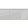 Mexen Orio Badezimmerschrank 120 cm mit Otis Waschbecken rechts, 1S, 1D, grau matt/weiß matt - 91A13-12047-3-BBFF62-W18P01