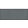 Mexen Orio Badezimmerschrank 120 cm mit Waschbecken Otis rechts, 1S, 1D, grafit matt/weiß matt - 91A13-12047-3-BBFF66-W18P01