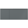 Mexen Orio Badezimmerschrank 120 cm mit Waschbecken Otis rechts, 1S, 1D, Graphit matt/weiß matt - 91A13-12047-3-BBFF66-W18P01