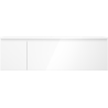 Mexen Orio Badezimmerschrank 160 cm mit Waschbecken Otis rechts, 1S, 1D, weiß glänzend - 91A13-16047-3-BBFF00-W18P00