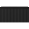 Mexen Rivel Badezimmermöbel 90 cm mit Waschbecken Otis links, 1S, 1D, gerillt, schwarz matt - 91A23-09047-3-BBFF71-W18L71