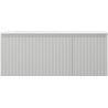 Mexen Rivel Badezimmerschrank 120 cm mit Waschbecken Otis links, 1S, 1D, gerillt, grau matt/weiß matt