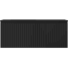 Mexen Rivel Badezimmer-Schrank 120 cm mit Otis Waschbecken links, 1S, 1D, geriffelt, schwarz matt - 91A23-12047-3-BBFF71-W18L71