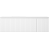 Mexen Rivel Badezimmerschrank 160 cm mit Otis Waschtisch links, 1S, 1D, geriffelt, weiß matt - 91A23-16047-3-BBFF01-W18L01