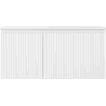 Mexen Rivel Badezimmerschrank 100 cm mit Waschbecken Otis rechts, 1S, 1D, geriffelt, weiß matt - 91A23-10047-3-BBFF01-W18P01