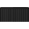 Mexen Rivel Badezimmerschrank 100 cm mit Waschbecken Otis rechts, 1S, 1D, geriffelt, schwarz matt - 91A23-10047-3-BBFF71-W18P71