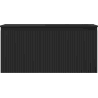 Mexen Rivel Badezimmerschrank 100 cm mit Waschtisch Otis rechts, 1S, 1D, geriffelt, schwarz matt - 91A23-10047-3-BBFF71-W18P71