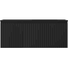 Mexen Rivel Badezimmerschrank 120 cm mit Waschbecken Otis rechts, 1S, 1D, gerillt, schwarz matt - 91A23-12047-3-BBFF71-W18P71