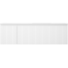 Mexen Rivel Badezimmerschrank 160 cm mit rechter Otis-Waschbecken, 1S, 1D, gerillt, weiß matt - 91A23-16047-3-BBFF01-W18P01