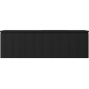 Mexen Rivel Badezimmerschrank 160 cm mit Waschbecken Otis rechts, 1S, 1D, geriffelt, schwarz matt - 91A23-16047-3-BBFF71-W18P71
