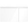 Mexen Orio Badezimmerschrank 90 cm mit Waschbecken Vela links, 1S, 1T, weiß glänzend - 91A13-09047-3-BBFF00-W23L00