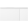 Mexen Orio Badezimmerschrank 90 cm mit Waschbecken Vela links, 1S, 1T, weiß matt - 91A13-09047-3-BBFF01-W23L01