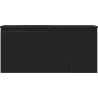 Mexen Orio Badezimmerschrank 90 cm mit Waschbecken Vela links, 1S, 1D, schwarz matt - 91A13-09047-3-BBFF71-W23L71