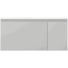 Mexen Orio Badezimmermöbel 100 cm mit Waschbecken Vela links, 1S, 1D, grau matt/weiß matt - 91A13-10047-3-BBFF62-W23L01