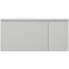 Mexen Orio Badezimmerschrank 100 cm mit Waschbecken Vela links, 1S, 1T, grau matt/weiß matt - 91A13-10047-3-BBFF62-W23L01