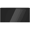Mexen Orio Badschrank 100 cm mit Waschbecken Vela links, 1S, 1D, schwarz glänzend/schwarz matt - 91A13-10047-3-BBFF70-W23L71