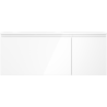Mexen Orio Badschrank 120 cm mit Waschtisch Vela links, 1S, 1D, weiß glänzend - 91A13-12047-3-BBFF00-W23L00