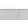 Mexen Orio Badezimmerschrank 120 cm mit Waschbecken Vela links, 1S, 1D, grau matt/weiß matt - 91A13-12047-3-BBFF62-W23L01