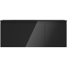 Mexen Orio Badezimmerschrank 120 cm mit Waschbecken Vela links, 1S, 1D, schwarz glänzend/schwarz matt