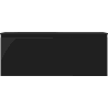 Mexen Orio Badezimmerschrank 120 cm mit Waschbecken Vela links, 1S, 1D, schwarz matt - 91A13-12047-3-BBFF71-W23L71