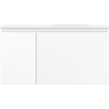 Mexen Orio Badezimmerschrank 90 cm mit Waschbecken Vela rechts, 1S, 1D, weiß matt - 91A13-09047-3-BBFF01-W23P01