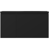 Mexen Orio Badezimmerschrank 90 cm mit Waschbecken Vela rechts, 1S, 1D, schwarz matt - 91A13-09047-3-BBFF71-W23P71