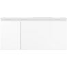 Mexen Orio Badezimmerschrank 100 cm mit Waschbecken Vela rechts, 1S, 1D, weiß matt - 91A13-10047-3-BBFF01-W23P01