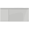 Mexen Orio Badezimmermöbel 100 cm mit Waschbecken Vela rechts, 1S, 1D, grau matt/weiß matt - 91A13-10047-3-BBFF62-W23P01
