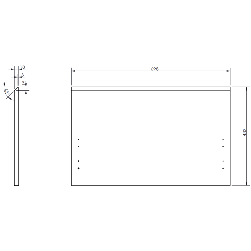 Mexen Orio Badezimmerschrank 100 cm mit Waschbecken Vela rechts, 1S, 1D, grafit matt/weiß matt - 91A13-10047-3-BBFF66-W23P01