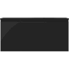 Mexen Orio Badezimmerschrank 100 cm mit Waschbecken Vela rechts, 1S, 1T, Schwarz Matt - 91A13-10047-3-BBFF71-W23P71