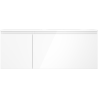 Mexen Orio Badezimmerschrank 120 cm mit Waschbecken Vela rechts, 1S, 1T, weiẞ glänzend - 91A13-12047-3-BBFF00-W23P00